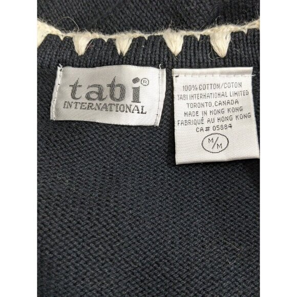 Vintage Sweater Vest Womens M Scottie Dog Novelty Embroidered Fun Button Black - Picture 6 of 6